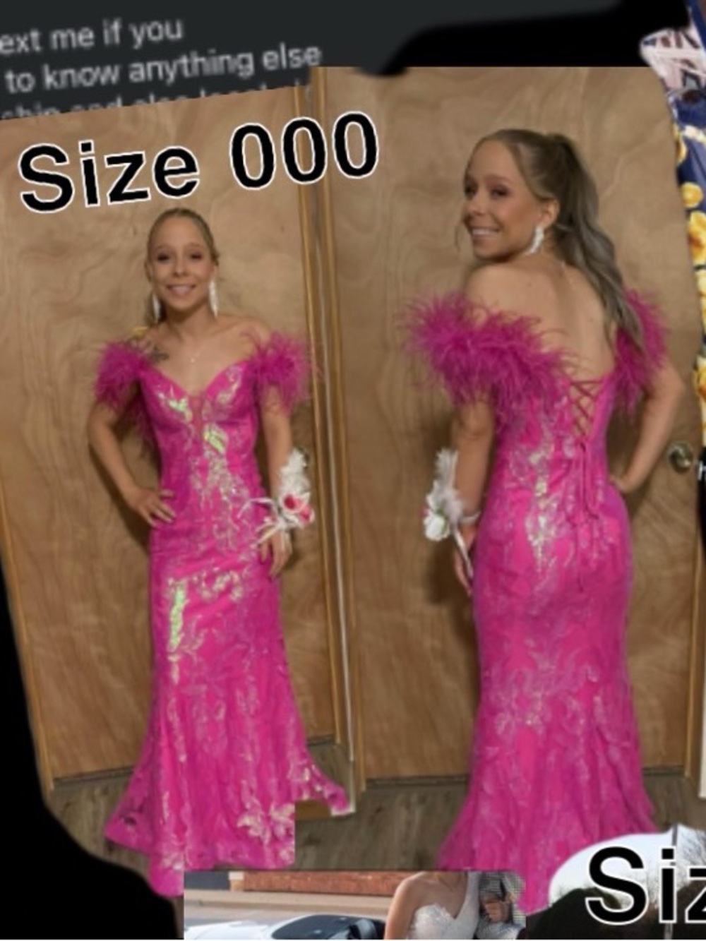 Assorted Formal Dresses - Floral Navy, Hot Pink, Black Sequin, Light Blue, White